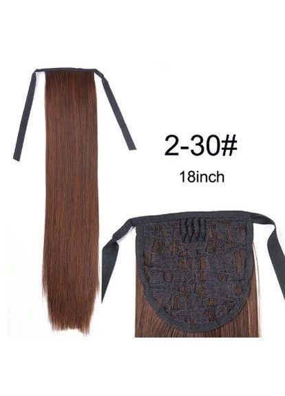 Шиньон коричневый прямой хвост на ленте No Brand (355802330)