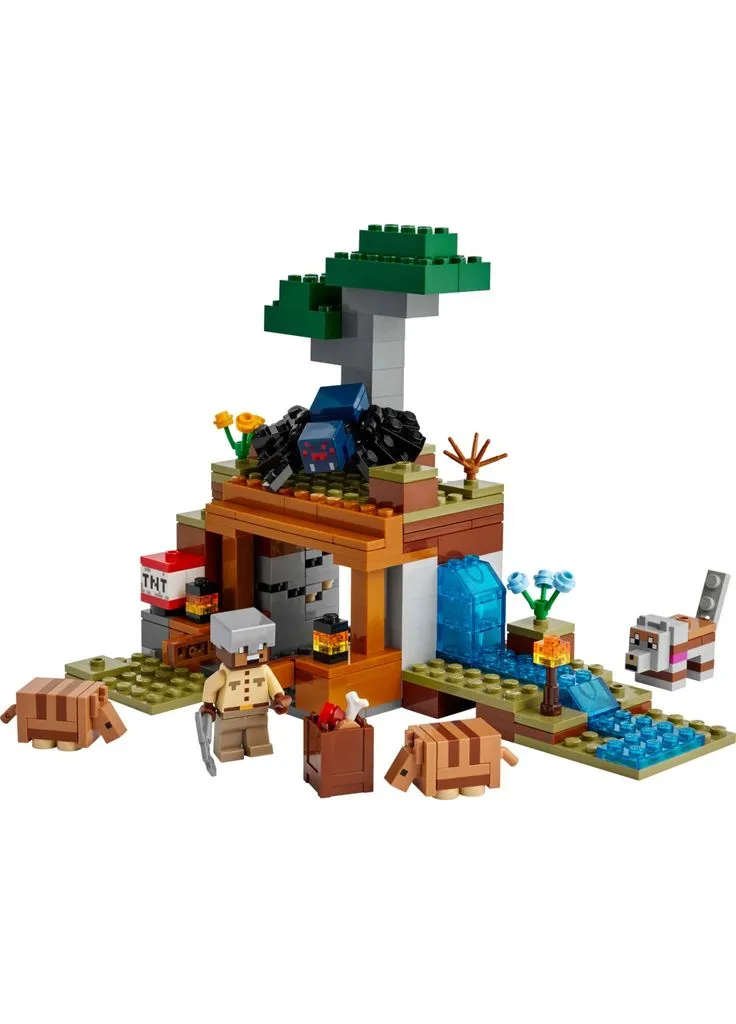 Конструктор Minecraft Шахтна експедиція Броненосець (21269) Lego (388477322)