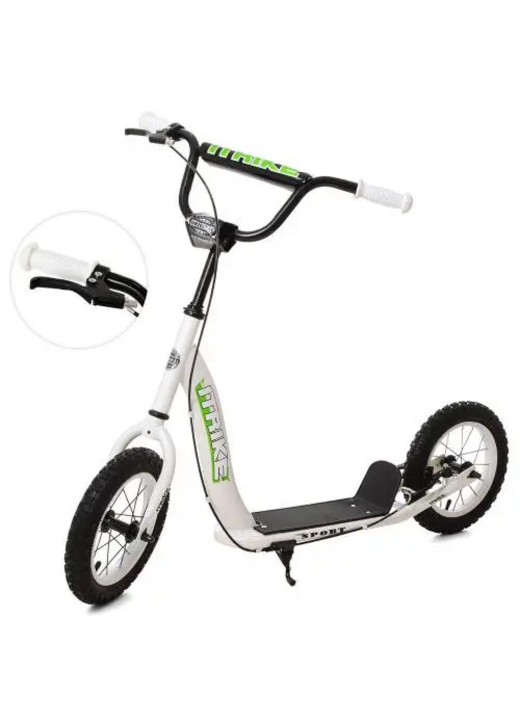 Детский самокат с надувными колесами 12 д SR 2-043-1-W Белый iTrike (317045132)