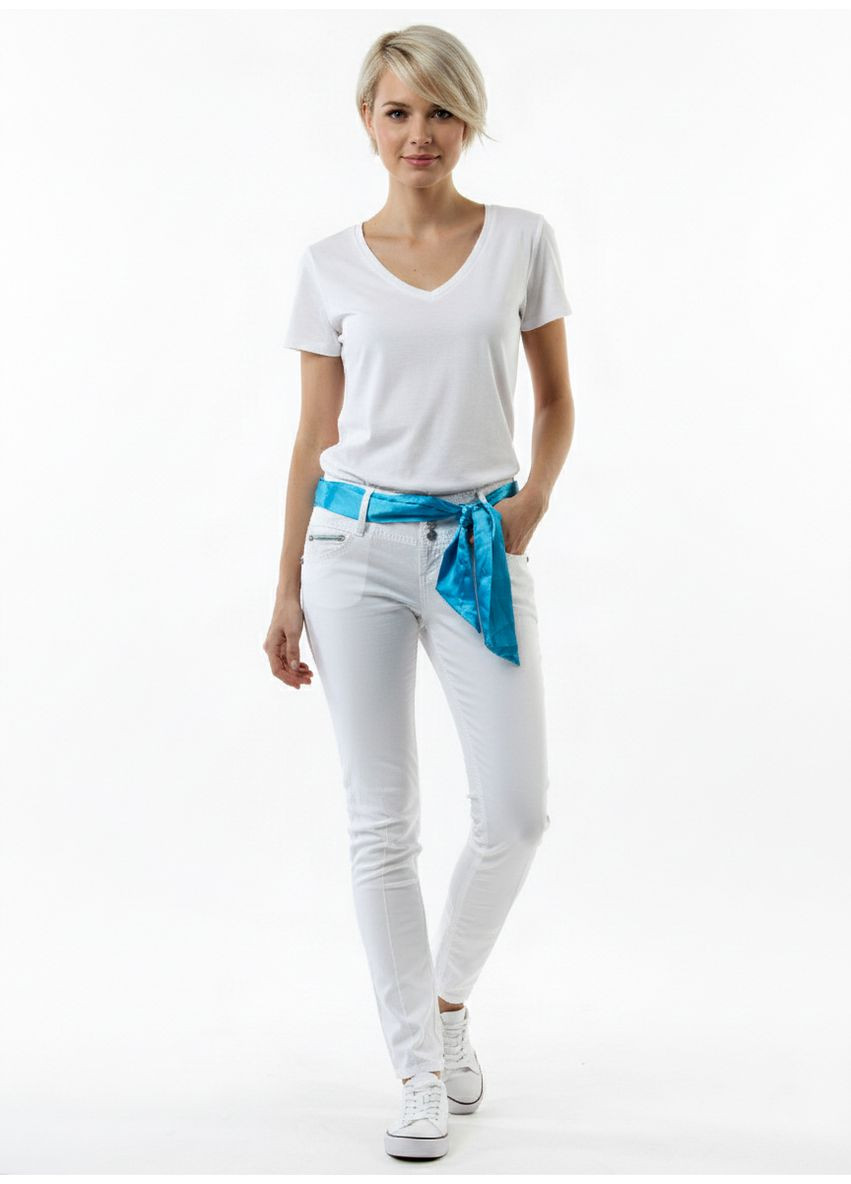 Белые демисезонные джинсы NN-170 Белый Forza Viva - (336213983)