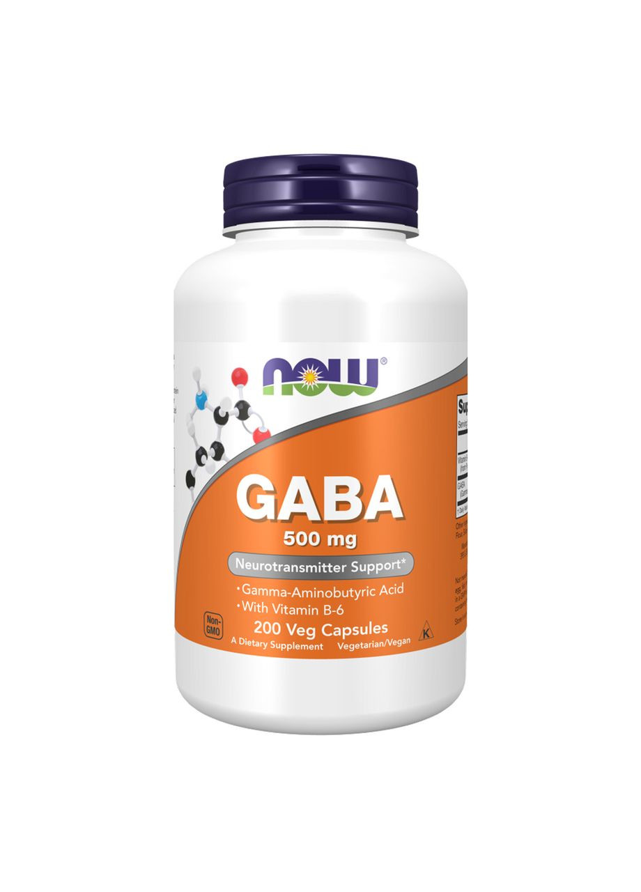 GABA 500mg - 200 veg caps Now Foods (369397028)