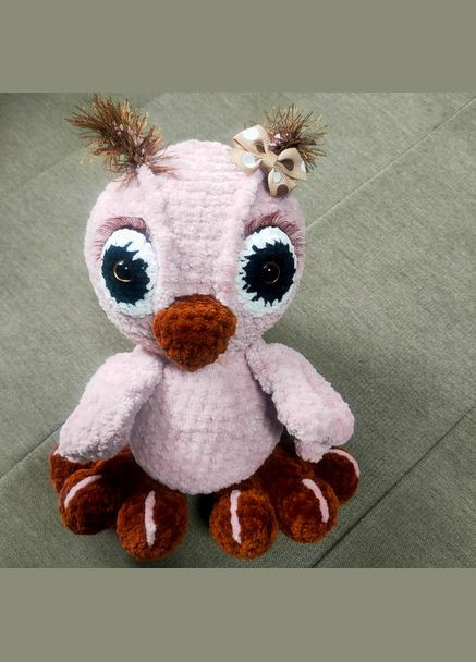 Сова птах іграшка вязана сувенір подарунок ручна робота No Brand (323584216)