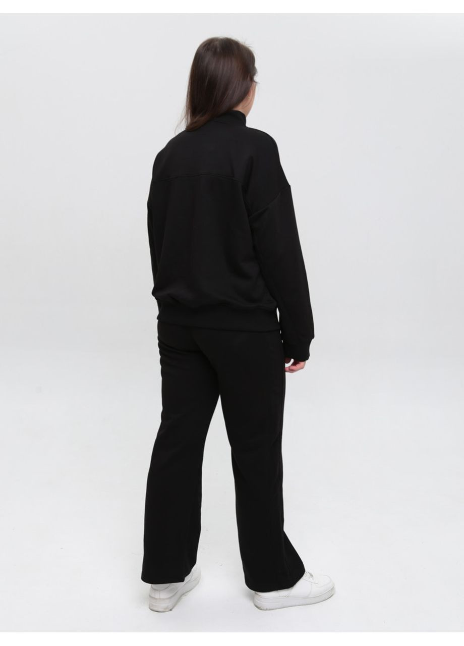 Костюм женский спортивный черный тринитка JEANSclub Пряма (369668936)