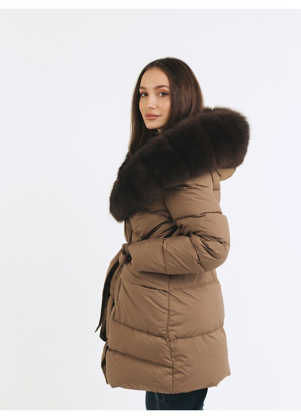 Коричнева зимня куртка 21 - 04372 Vivilona