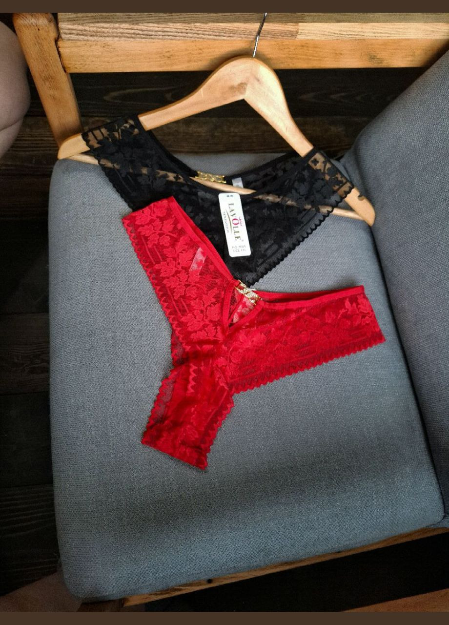 Ажурные женские трусики стринги набор 2 шт Lavolle Стрінги (325419127)