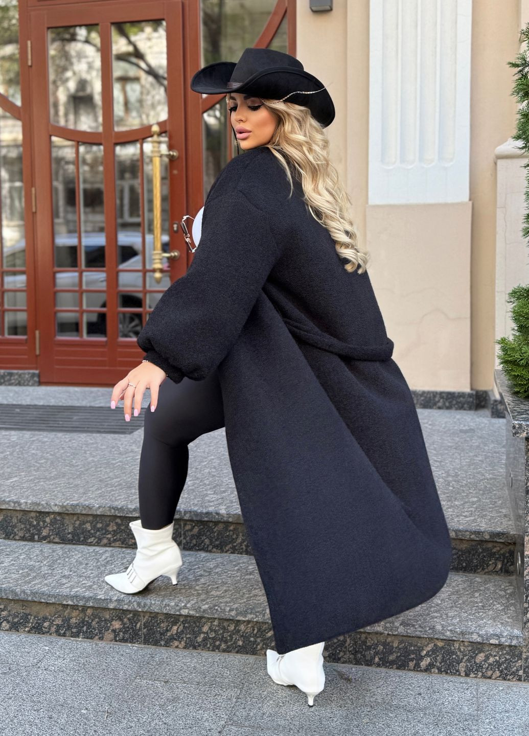 Черный демисезонный кардиган No Brand