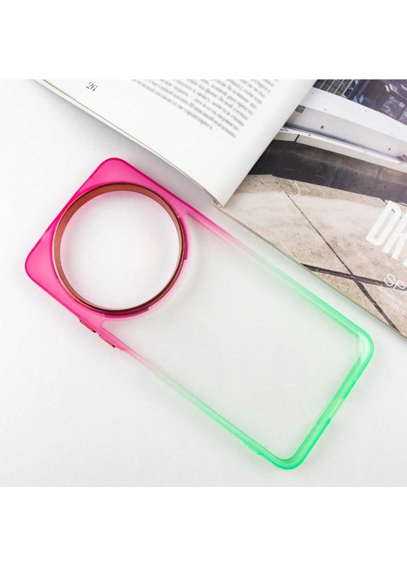 Чохол TPU+PC Fresh sip series для Xiaomi Redmi A3 Салатовий / Рожевий No Brand (360879424)