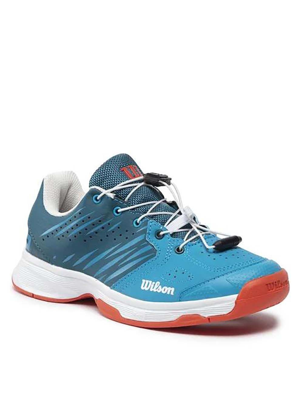 Комбіновані Осінні дитячі кросівки kaos jr 2.0 ql синій кораловий Wilson