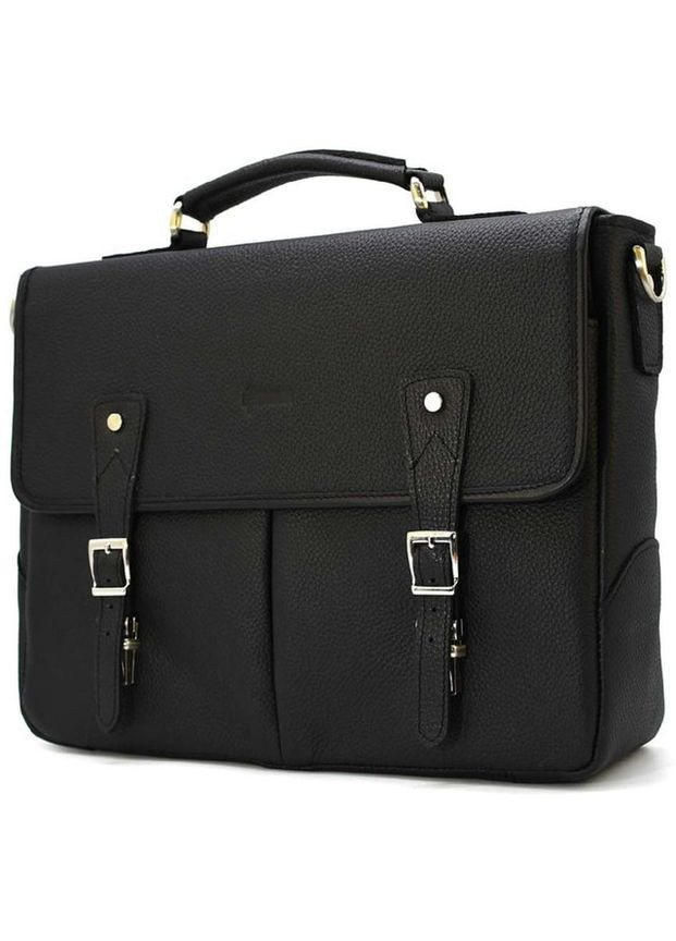 Сумка мужская кожаная портфель в дорогу планшет для документов А4 для телефона Черный 34226 TARWA (331861739)