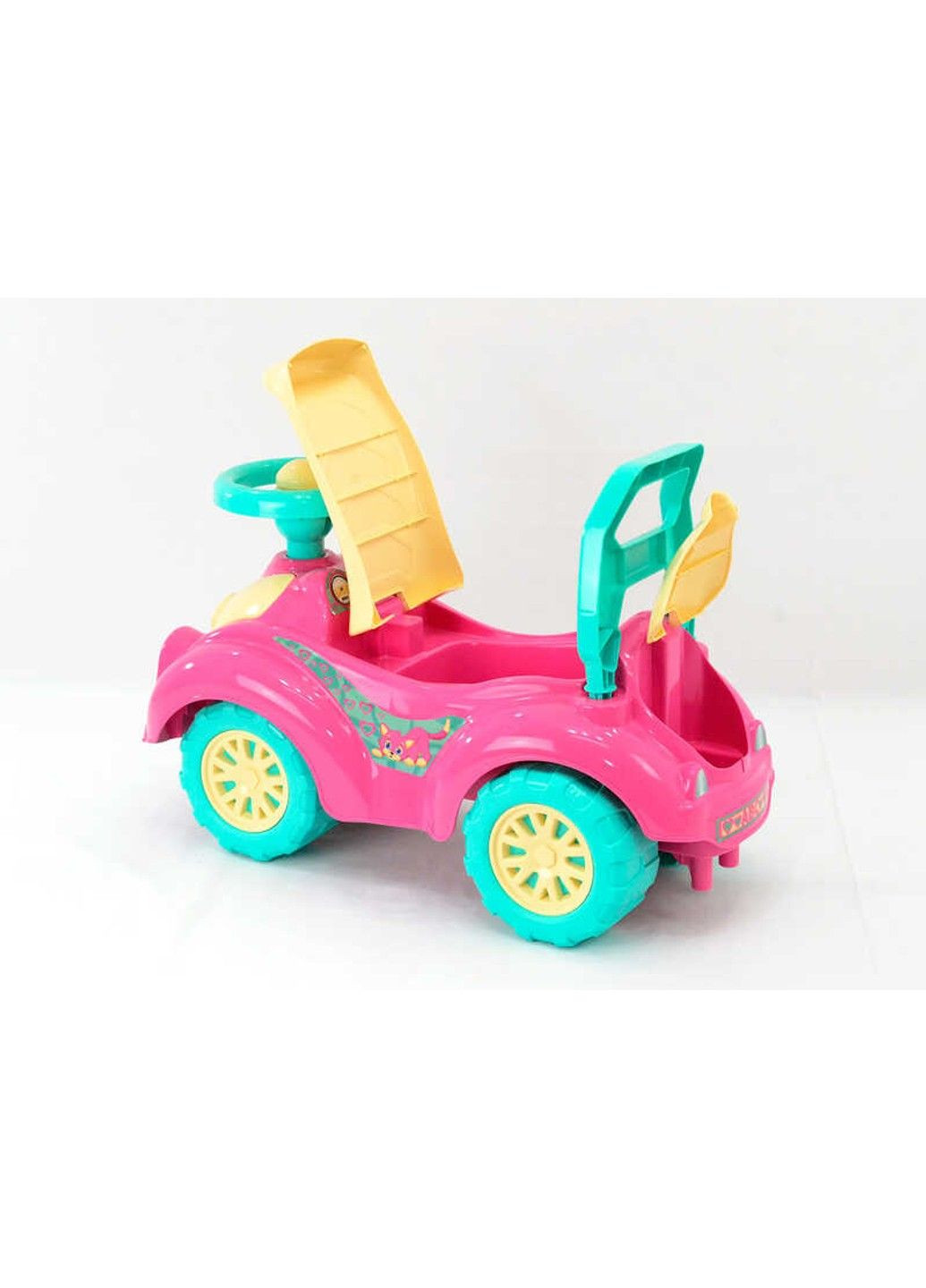 Бебі машина "Кішечка" 0823 (3) колір малиновий, / ЦІНА ЗА 1 ШТ / "" Technok Toys (312005846)