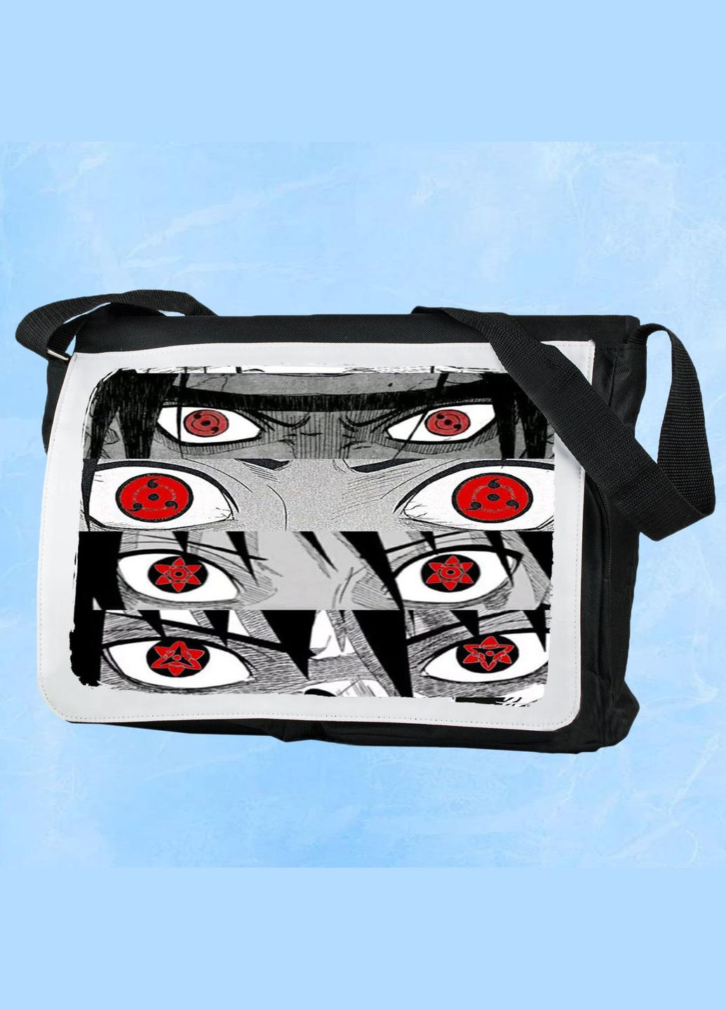 Мужская (женская) сумка через плечо для спортзала дорожная универсальная Art #109 Черный No Brand (322119624)