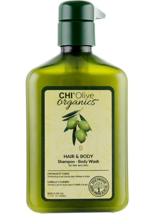 Шампунь для волосся і тіла, з оливою Olive Organics Hair And Body Shampoo Body Wash 340ml (515417-21512) CHI (372510312)