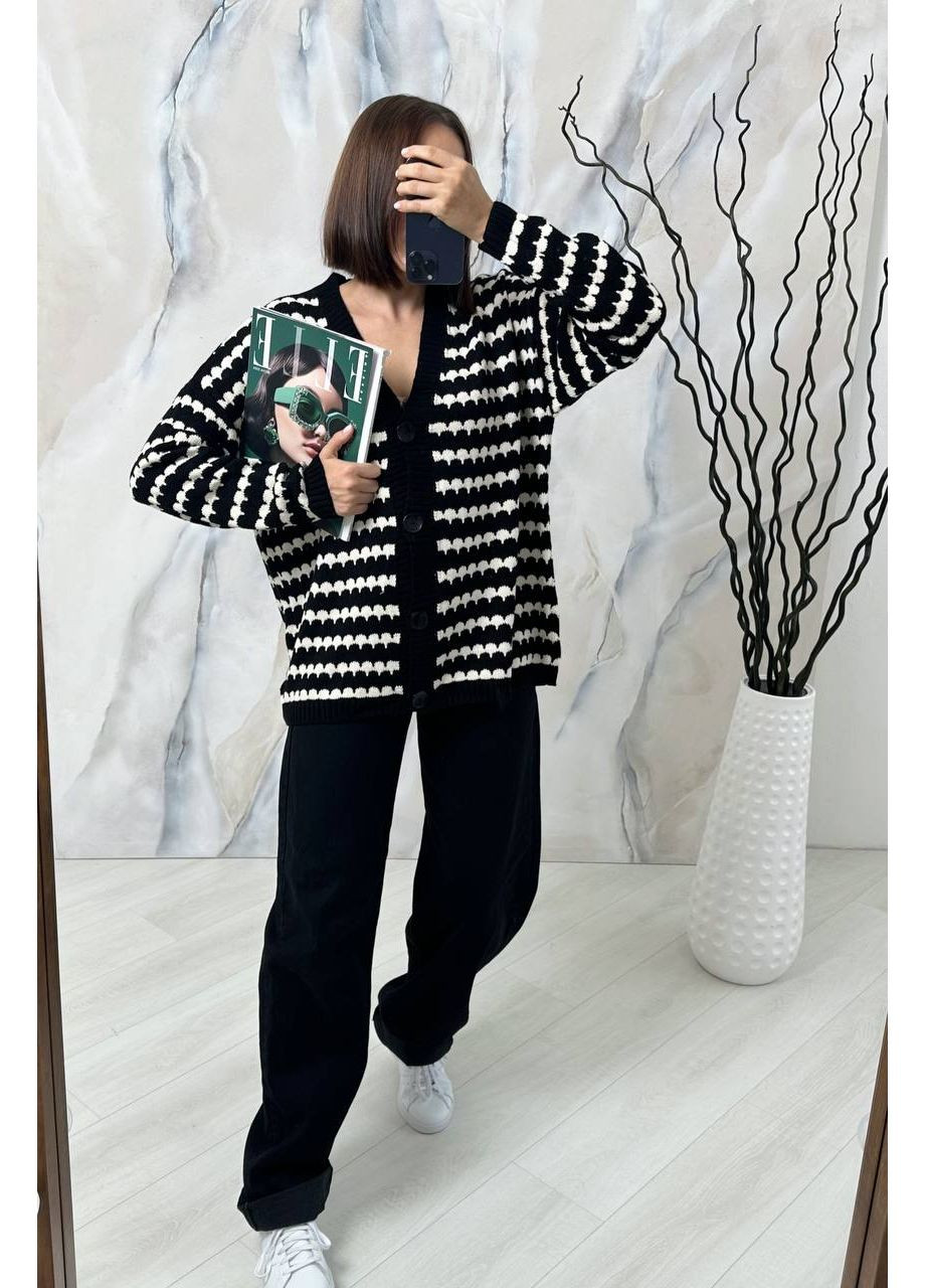 Черный демисезонный кардиган DK/DL Мода без кордонів