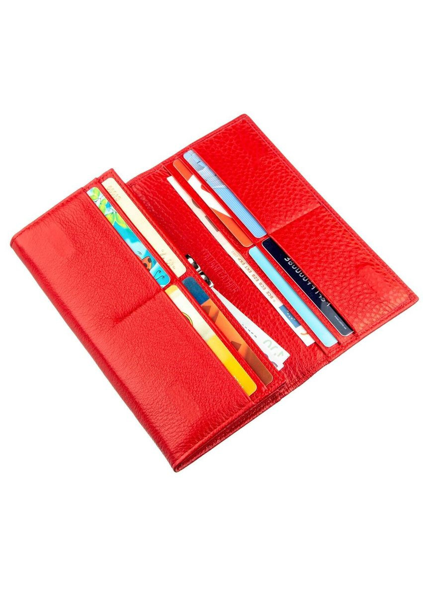 Женский вместительный кошелек 18875 Красный st leather (331910107)
