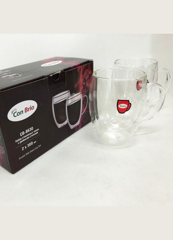 Набор чашек с двойными стенками 2шт, 300 мл (CB-8630-2) Con Brio (334004940)