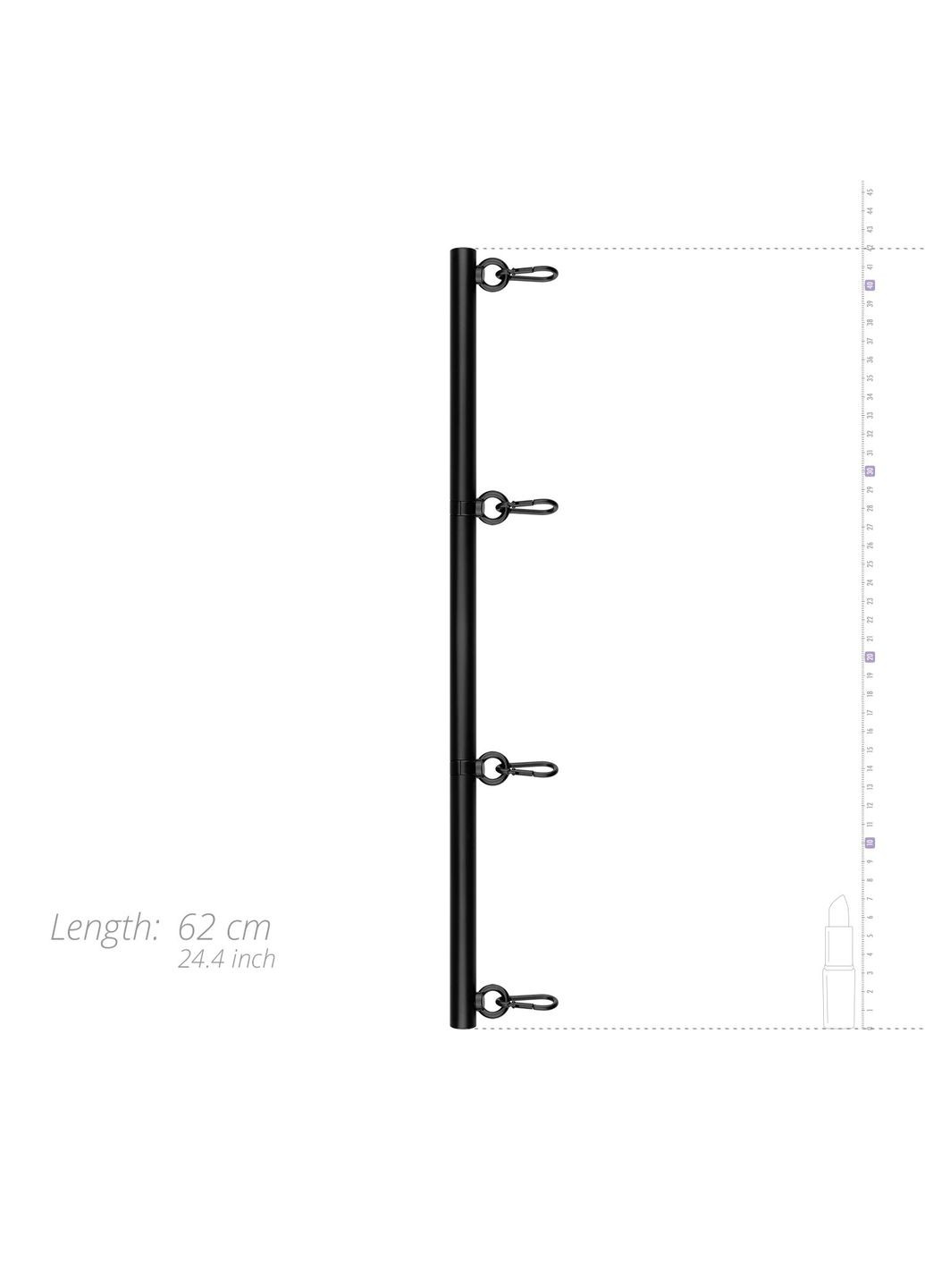 Фіксатор для рук та ніг : Spreader Bar Lightweight Restraint Bar, чорний Bedroom Fantasies (335386933)