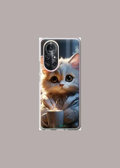 Чехол на Huawei Nova 8 Pro White cat "5646u-2246-2448" Endorphone (348082017)