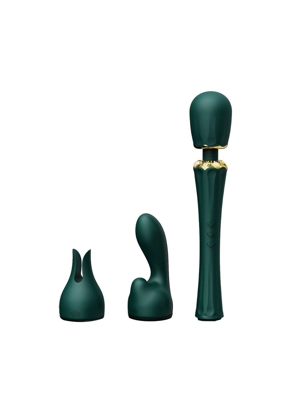 Вібромасажер з насадками Kyro Wand Turquoise Green Zalo (316253115)