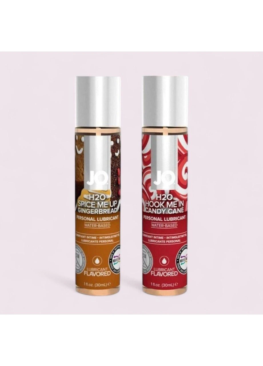 Набір їстівних мастил водна основа Naughty or Nice Gift Set - Candy Cane & Gingerbread (2x30 мл) System JO (315012551)