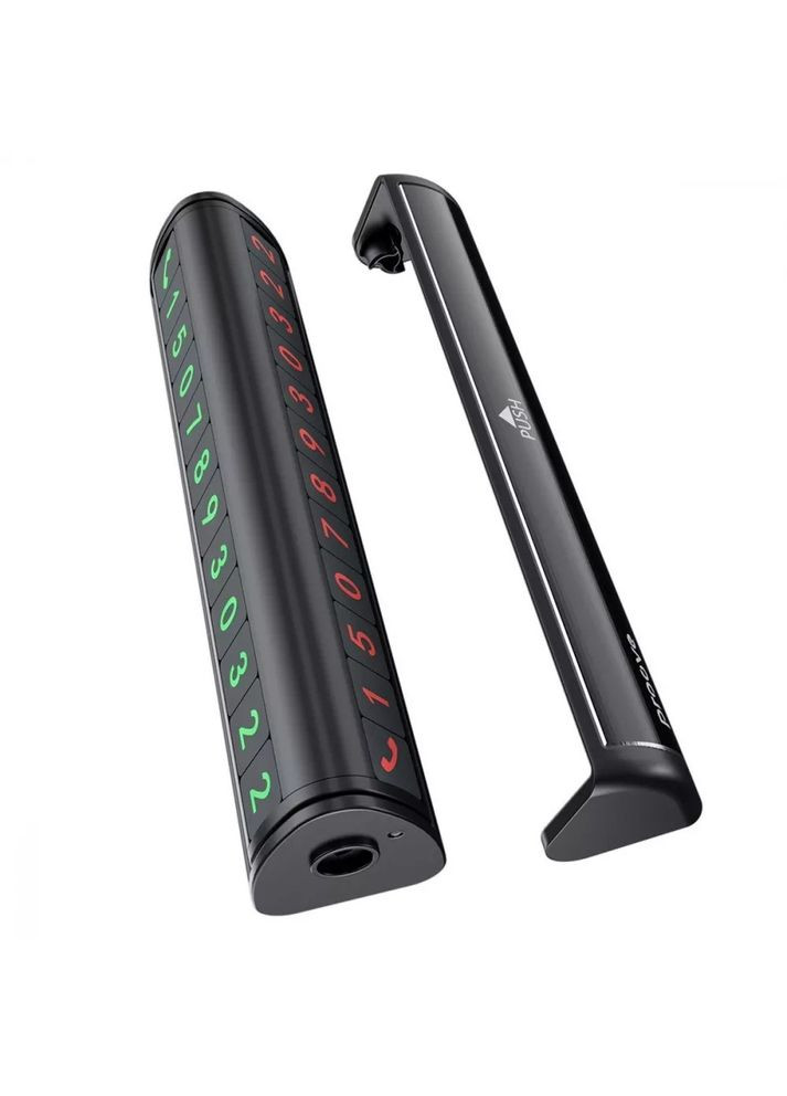 Паркувальна карта Twins Parking Number Plate black | Автовізитка з номером телефону Proove (301219942)