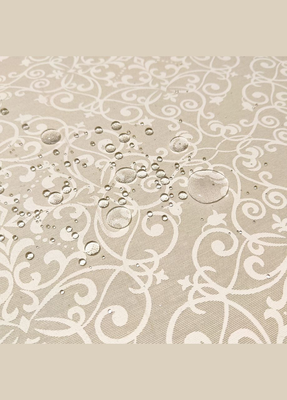 Ранер на стіл декоративна біла доріжка водовідштовхувальна тефлонова "Класика біло-пісочна" 37, 178 Maystat (340672972)