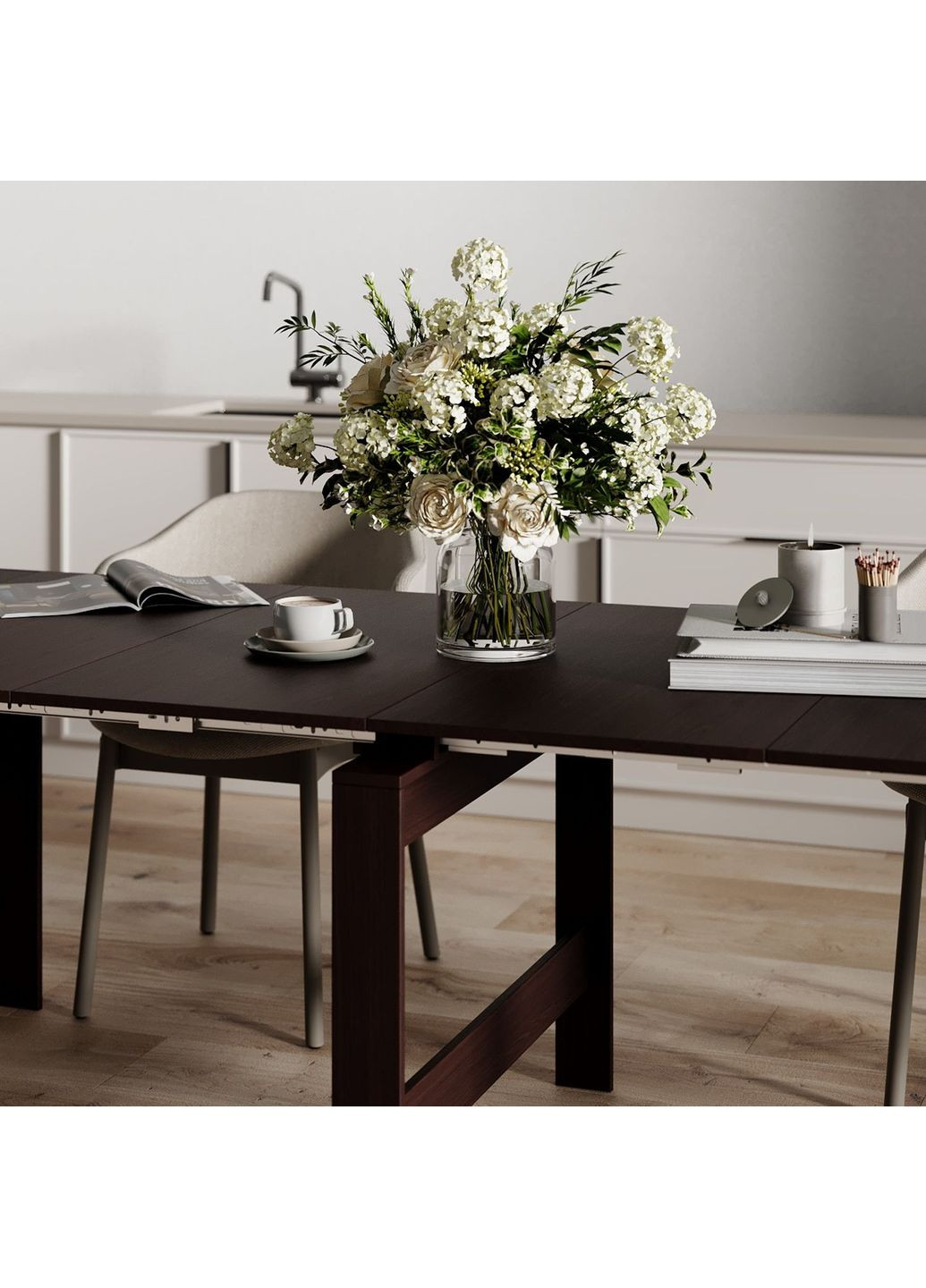 Стол-трансформер Python разобранный 2400x750x900 Венге (TB22050000000) Art In Head (337309230)