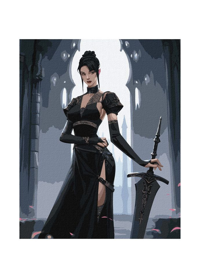 Картина по номерам "Отважная девушка" KHO8396 Идейка (305866218)