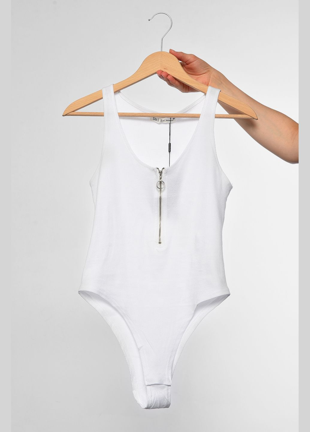 Боди женское белого цвета Let's Shop (336491806)