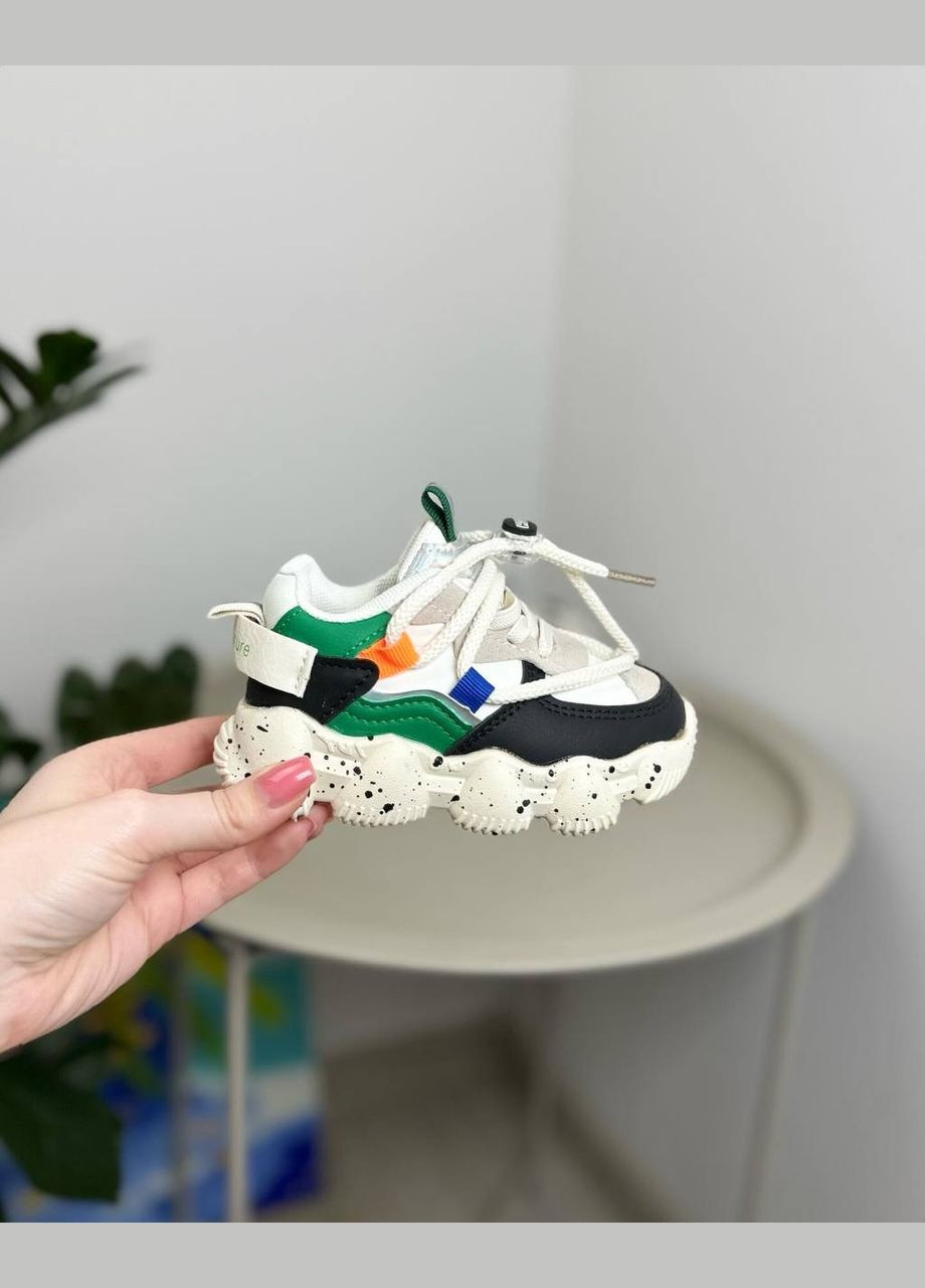 Белые детские кроссовки белые 1245 No Brand