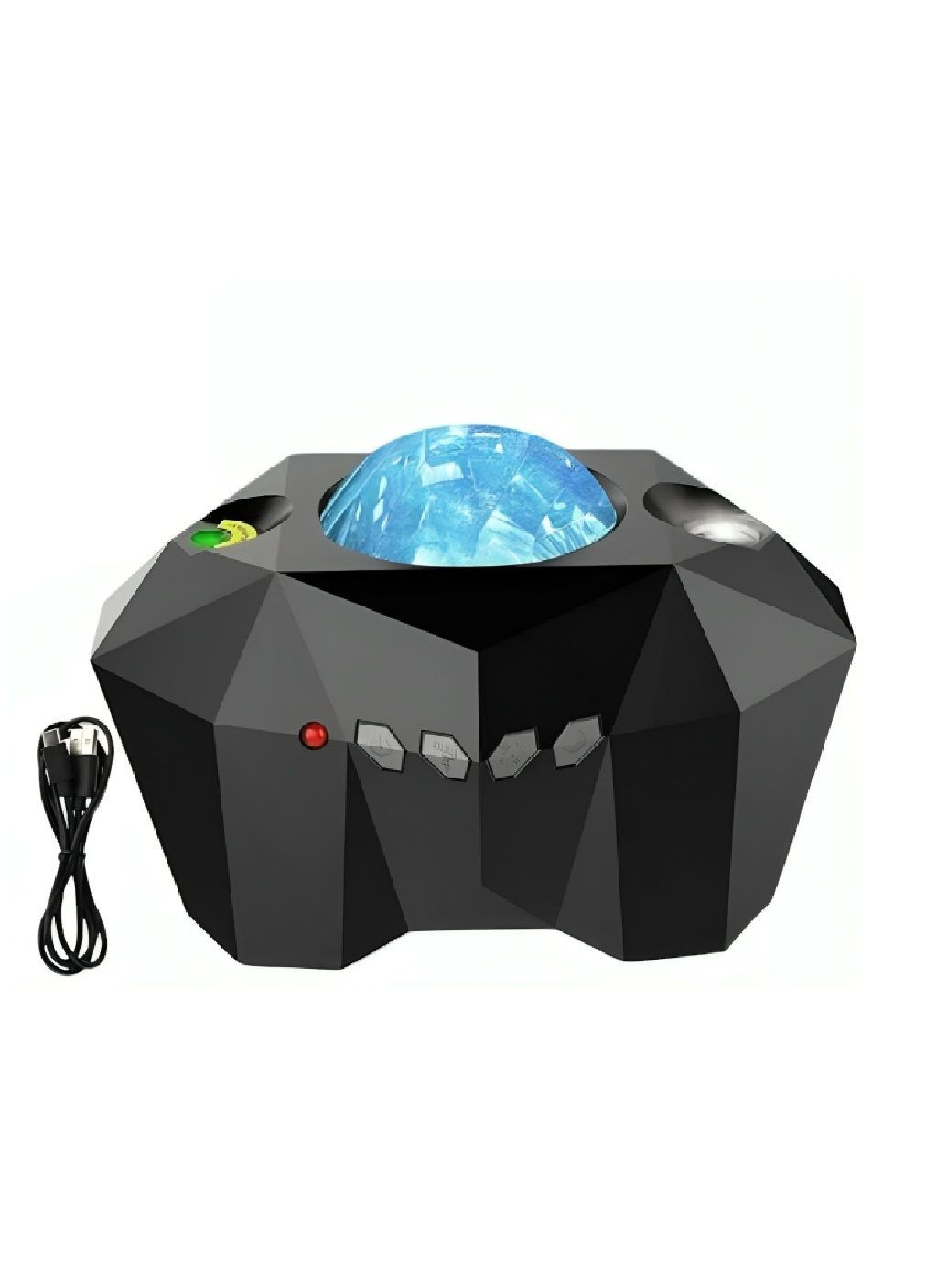 Нічний проектор зоряного неба лампа нічник світильник з Bluеtooth колонкою пультом управління таймером (479528-Prob) Чорний Unbranded (322121267)