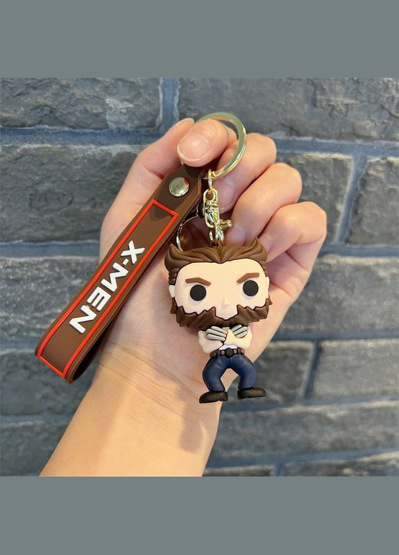 Брелок Росомаха X-men Ікс Wolverine на ключі, на сумку фігурка іграшка антистрес підвіска 5.5 см Shantou (315765175)