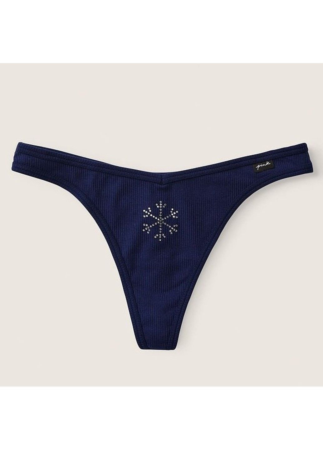 Трусики-стринги женские PINK синие S Victoria's Secret (316659471)