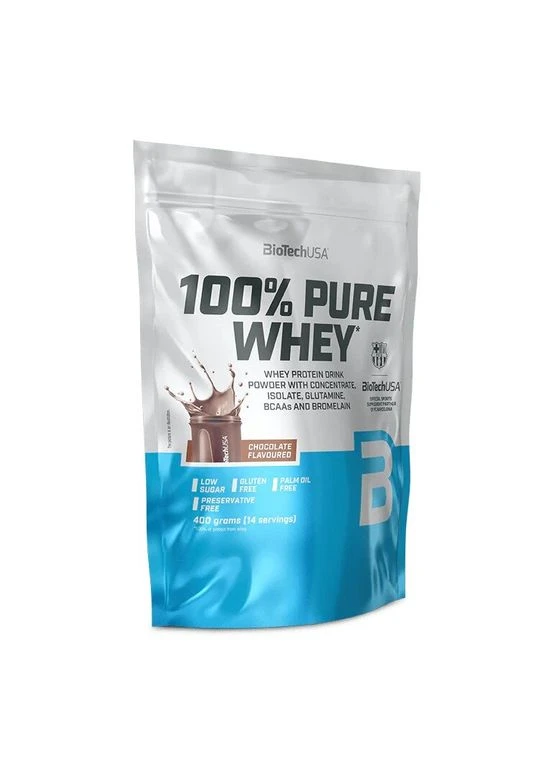 Сироватковий протеїн 100% Pure Whey, 400 грам - Шоколад Biotechusa (401210615)