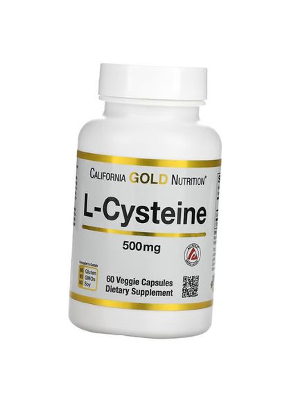 Цистеин, LCysteine 500, 60вегкапс (27427006) California Gold Nutrition (276256756)
