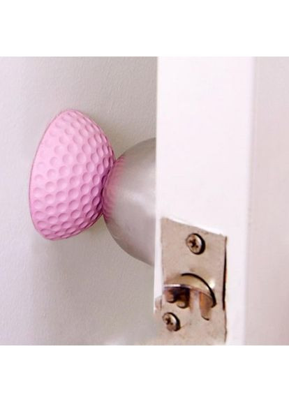 Стоппер для двери настенный универсальный защита от повреждения стен и мебели на липкой основе 00097 Розовый UKC (368565173)