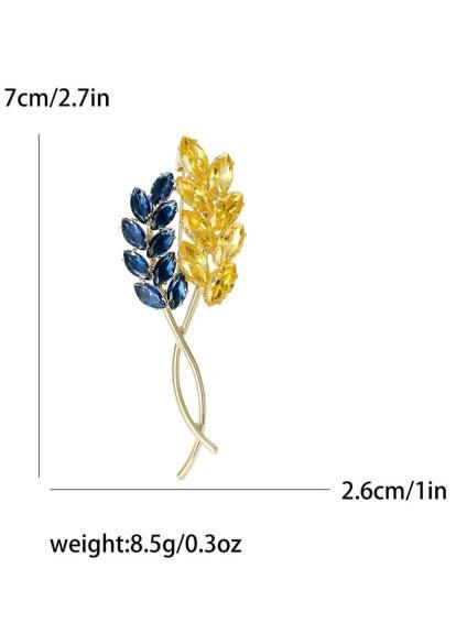 Брошь "Колосья пшеницы", колоски, брошка шпилька, символ Украины No Brand (298875178)