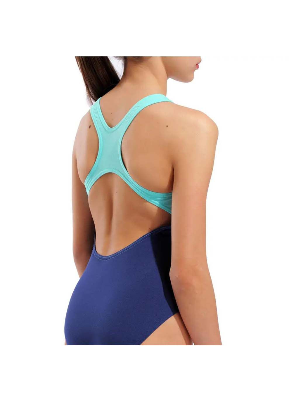 Комбінований демісезонний купальник закритий для дівчат spray paint swimsuit swim pro різнокольоровий Arena