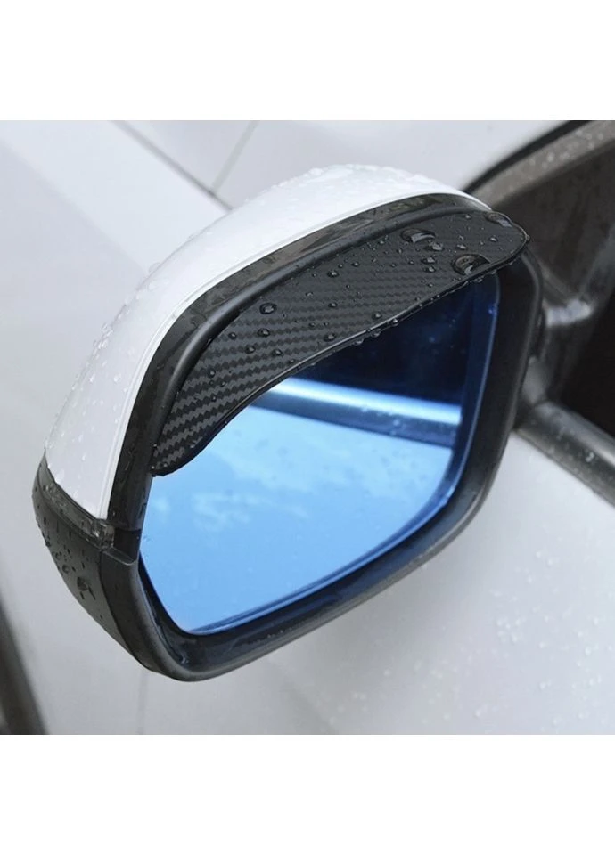 Защитные козырьки для боковых зеркал автомобиля цвет черный карбон 2 шт China (366666371)