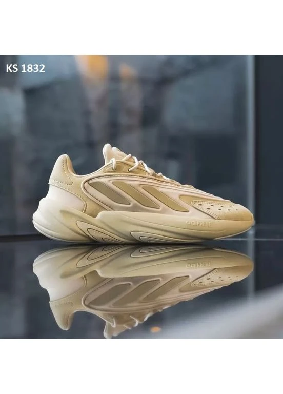 Бежевые демисезонные кроссовки мужские adidas ozelia beige адидас озелия бежевые No Brand