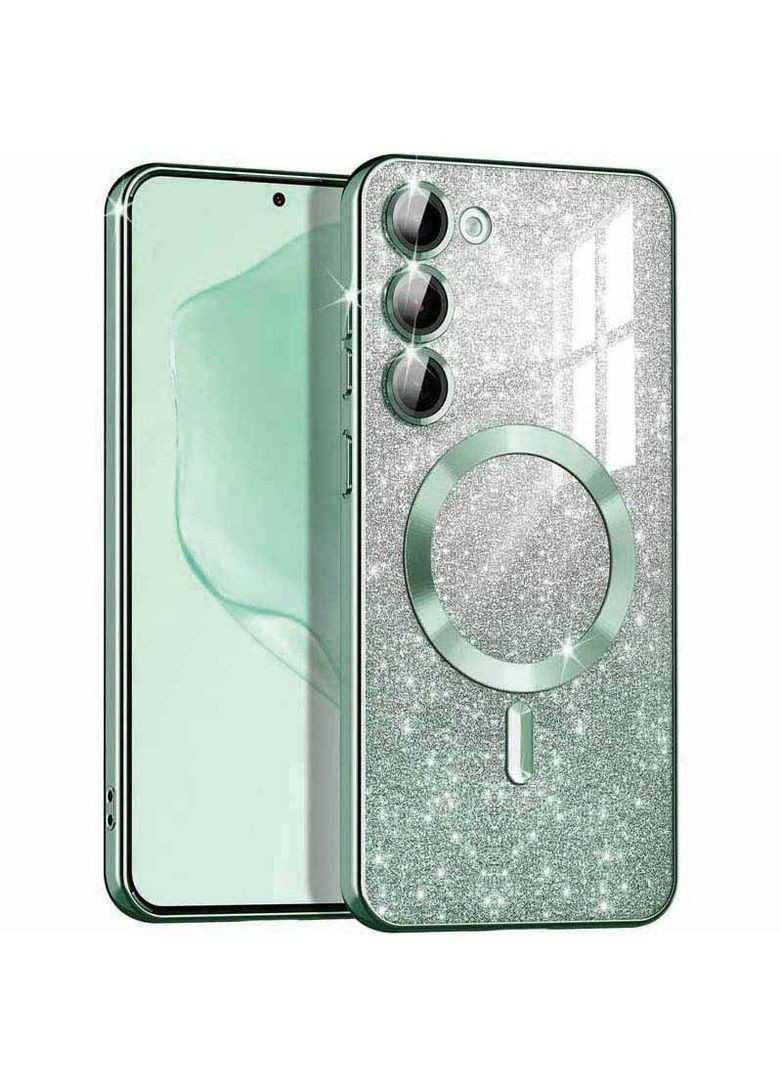 Чехол с блесками, защитными линзами на камеру и MagSafe для Samsung Galaxy S21 FE Epik (300523000)