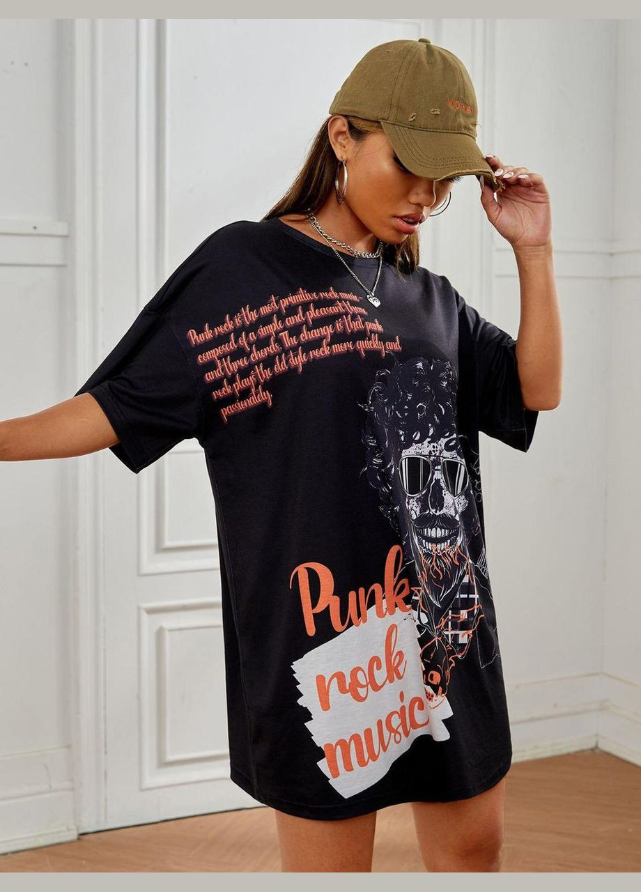 Футболка жіноча з принтом Чорний 2664082680 No Brand - (341249625)