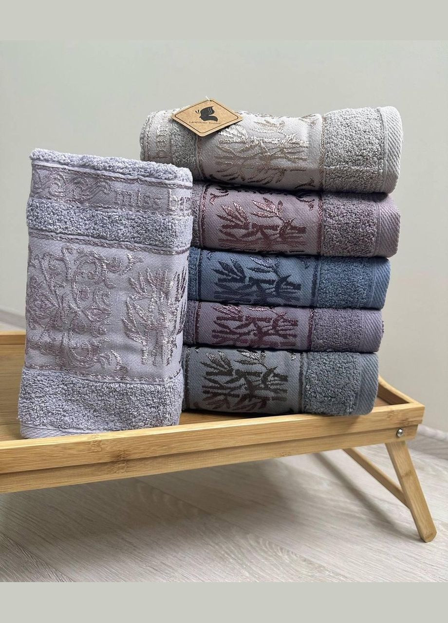 Турецький набір махрових рушників 50x100 см (П4К-m-rushnik-001) No Brand комбінований