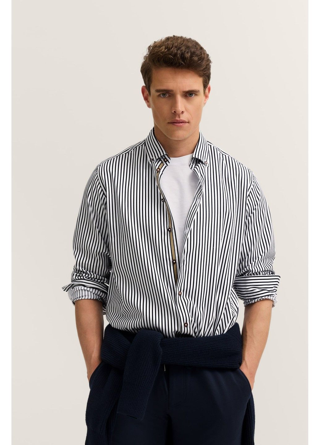 Чоловіча сорочка Синя Bugatti (367164468)