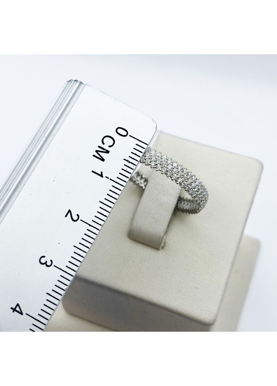 Кольцо серебряное с кубическим цирконием "Дорожка" 16,5 1,96 г No Brand (370142656)