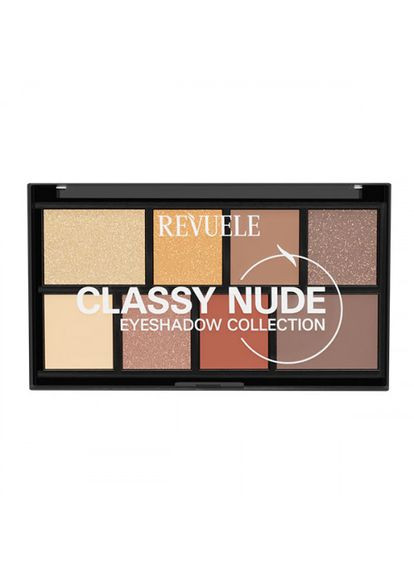 Палетка тіней для повік "Класичний нюд" Eyeshadow Collection, 15 г REVUELE (318470652)