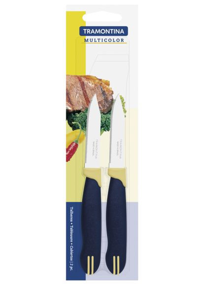 Набор ножей для овощей Multicolor 7.6 см, 2 шт (23528/213) Tramontina (328601225)