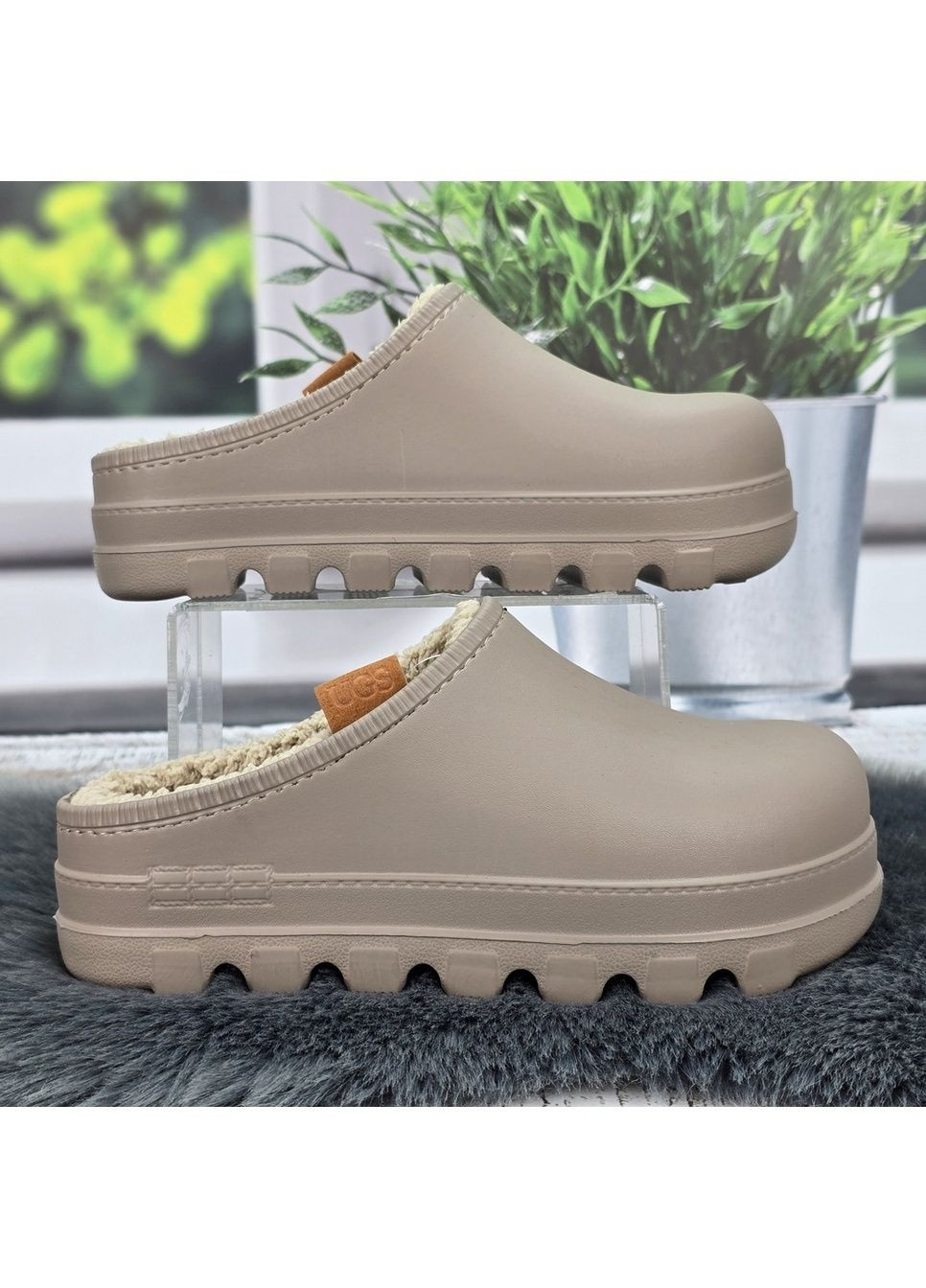 Сабо женские утепленные на меху галоши без задника Gipanis (366290138)