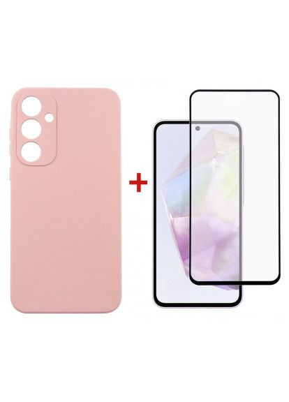 Чехол для мобильного телефона (DG-KM-91) DENGOS Samsung Galaxy A35 5G + Glass Pink (364629623)