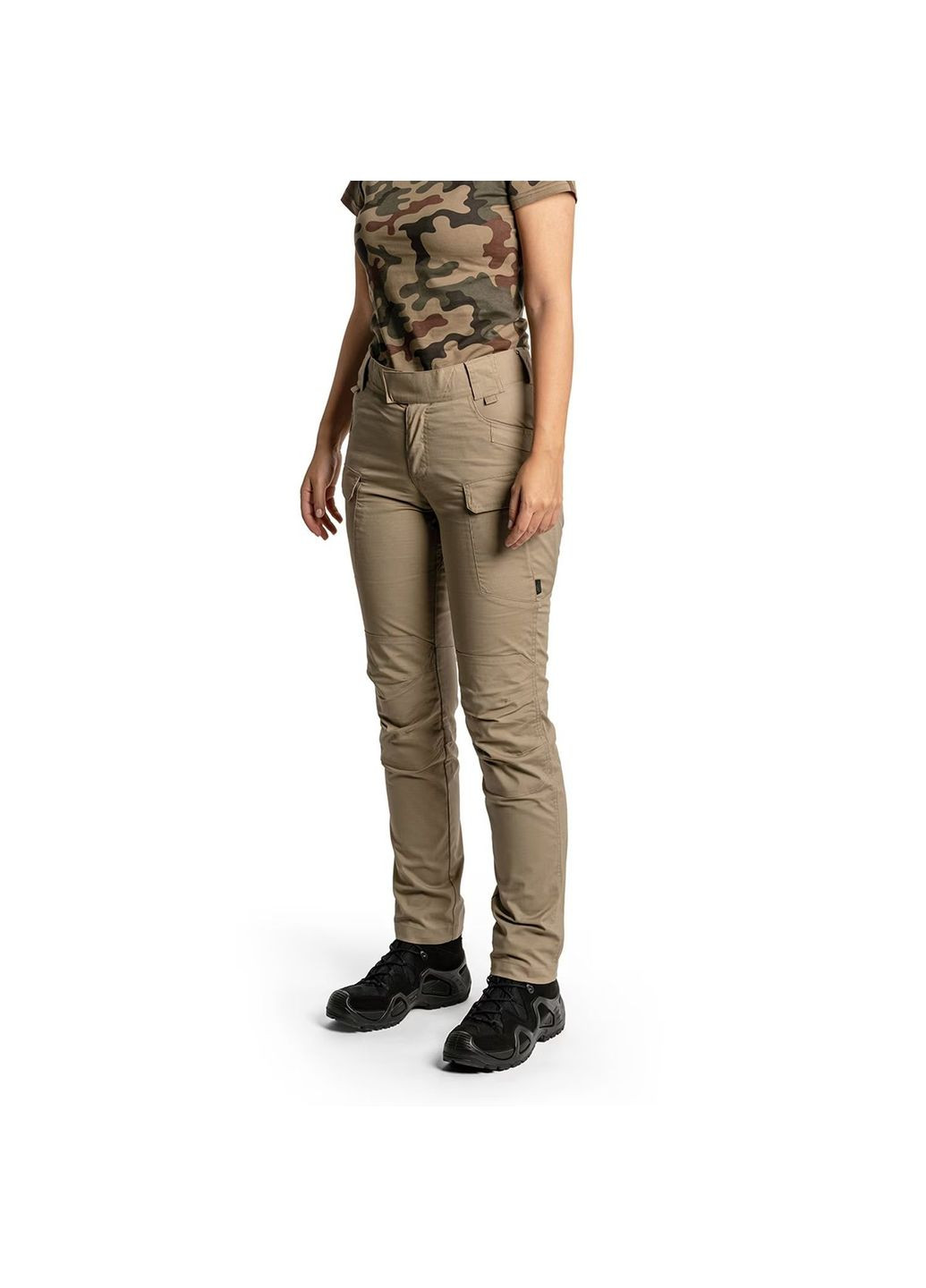 Жіночі штани тактичні демісезонні Helikon Women's UTP Resized PolyCotton Rip-Stop, Khaki, W33/L32 Helikon-Tex (338182842)