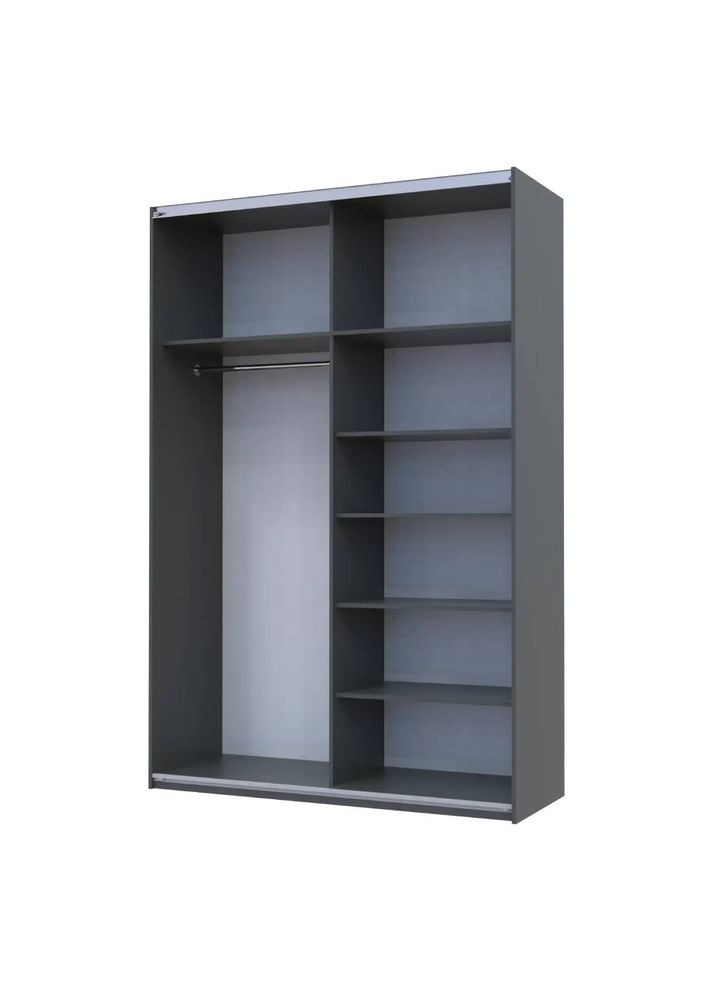 Шкаф-купе двухдверный G-Caiser 160х60х240 см Графит/1 Зеркало (DRS-011032) Doros (361998967)